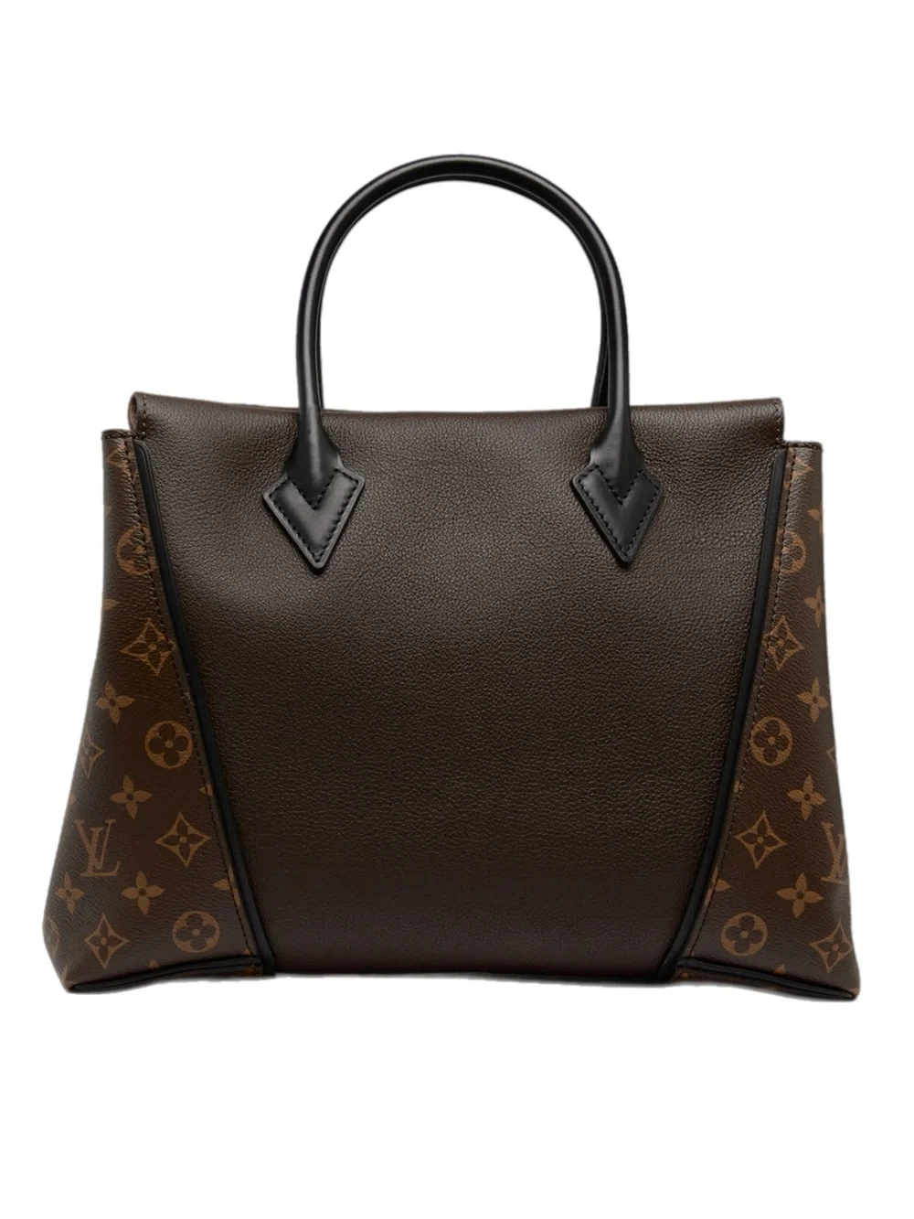 Louis Vuitton “W” Handbag | Chocolate Calfskin & Monogram Canvas | Authentic - Picture 1 of 13